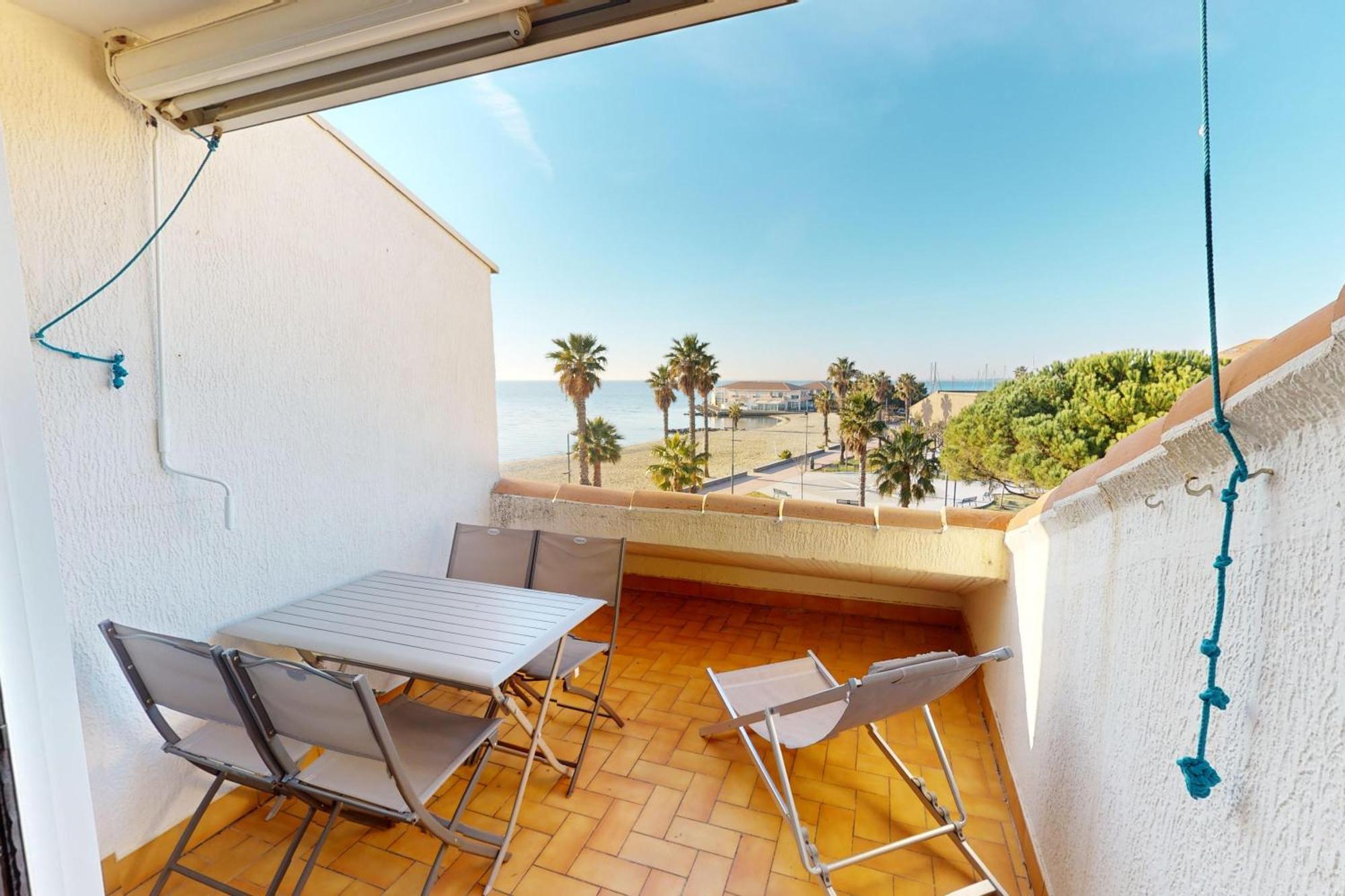 Appartement T2 vue plage Mèze proche Sète Buitenkant foto