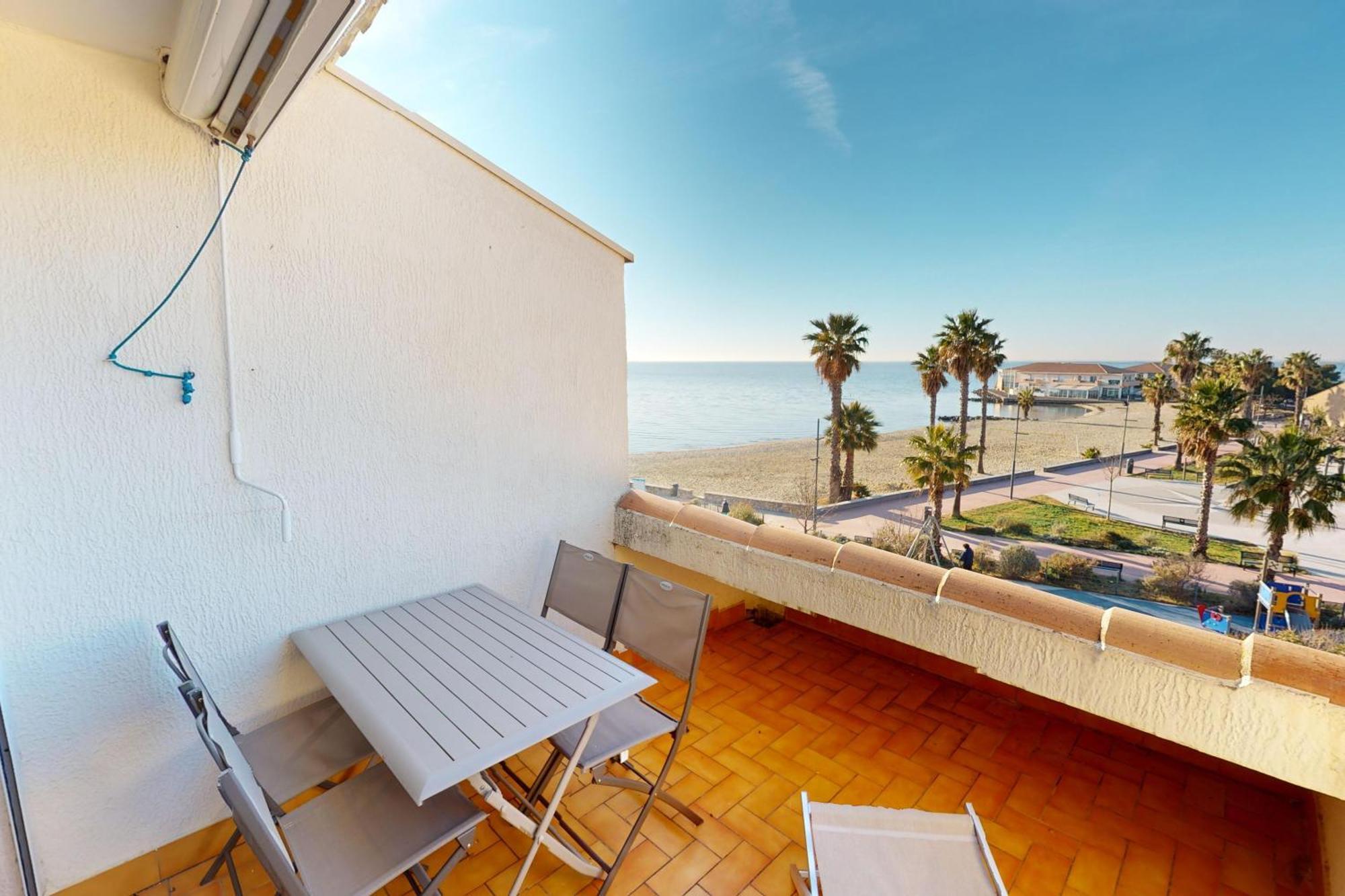 Appartement T2 vue plage Mèze proche Sète Buitenkant foto