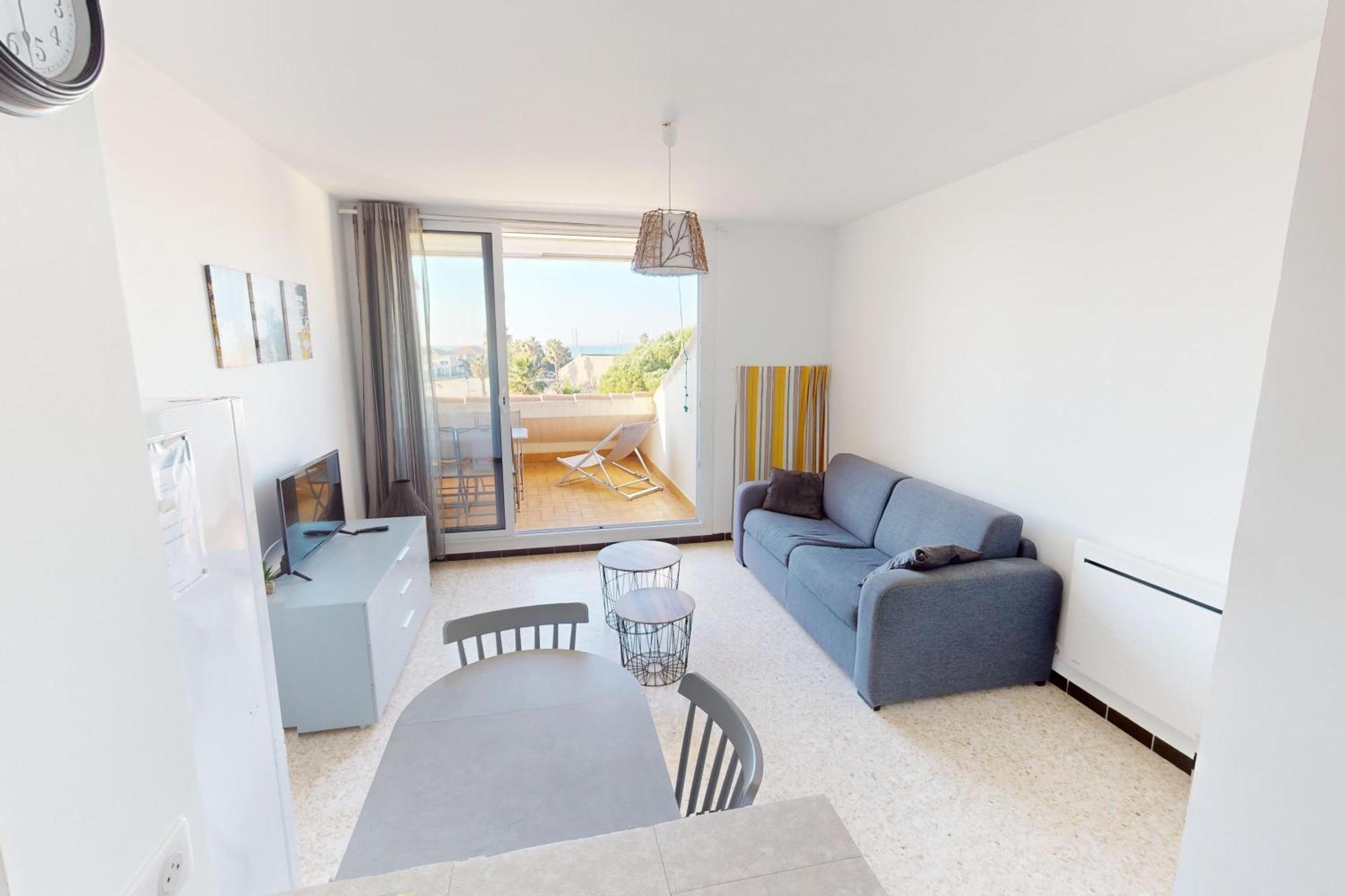 Appartement T2 vue plage Mèze proche Sète Buitenkant foto