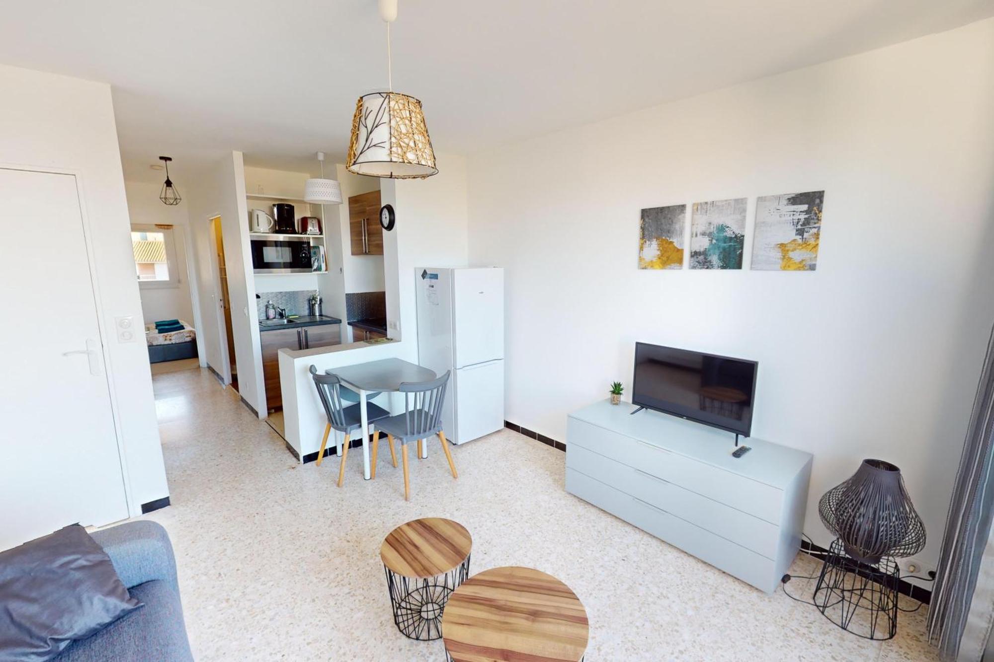 Appartement T2 vue plage Mèze proche Sète Buitenkant foto