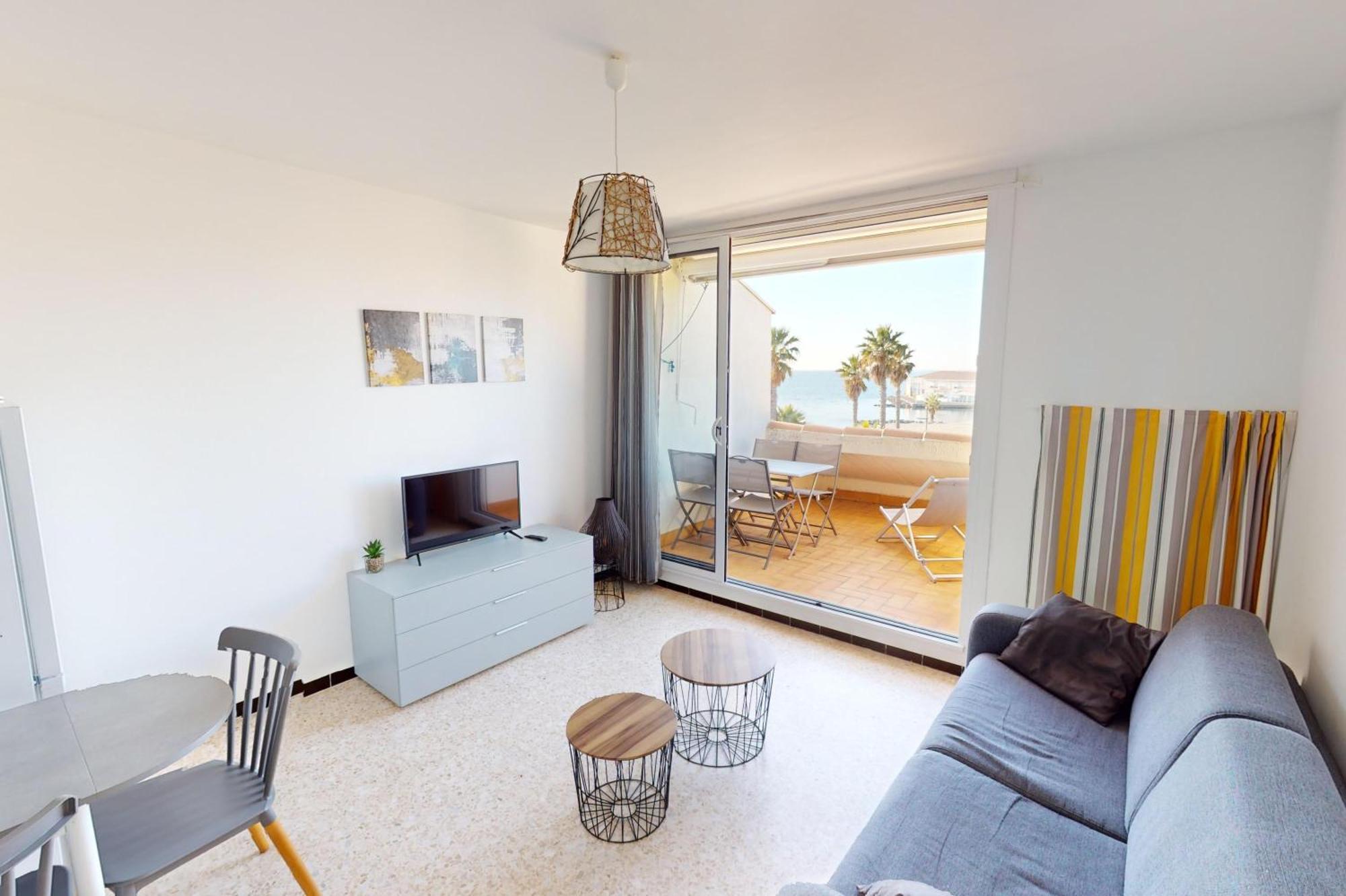 Appartement T2 vue plage Mèze proche Sète Buitenkant foto