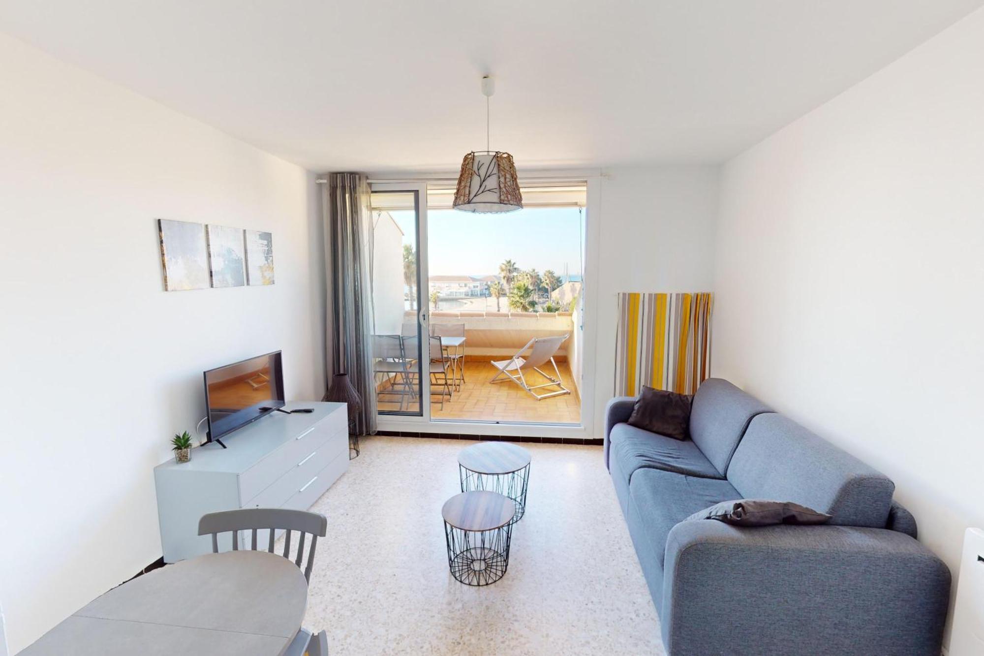 Appartement T2 vue plage Mèze proche Sète Buitenkant foto